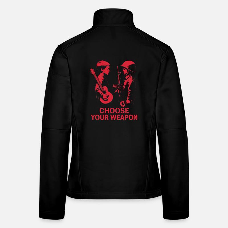 Choose Your Weapon – Peace instead of War Women's Softshell Jacket
