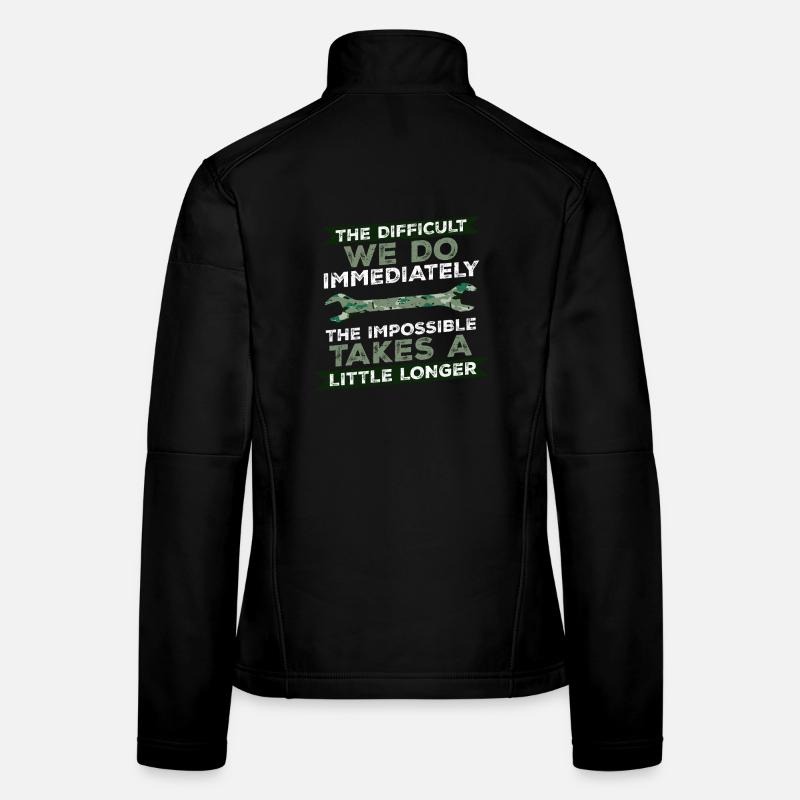 Mécanicien militaire Veste en tissu softshell Femme