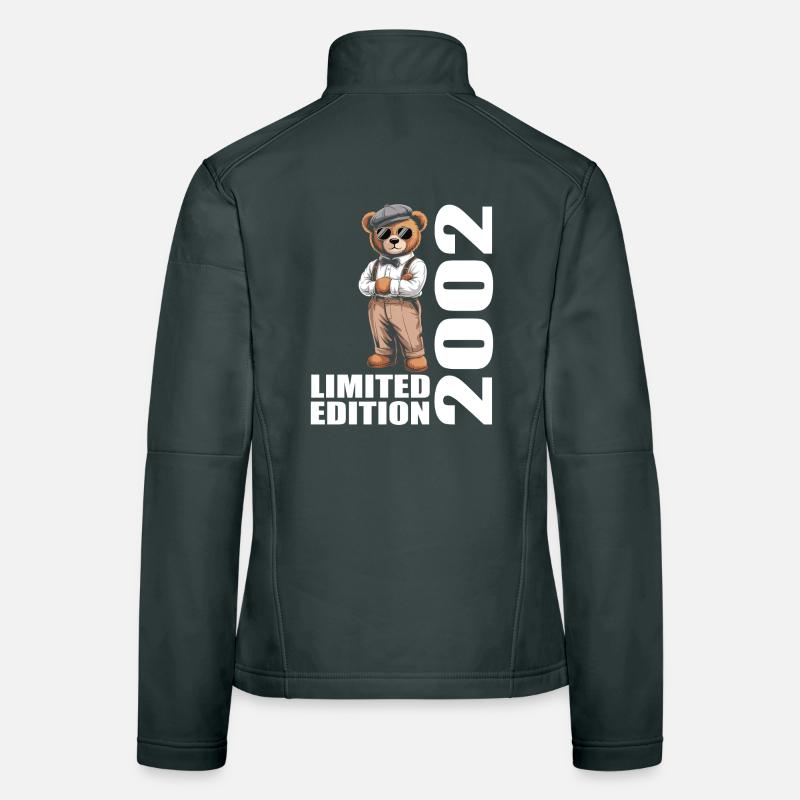 2002 Édition Limitée Ours Anniversaire 2002 Veste en tissu softshell Femme