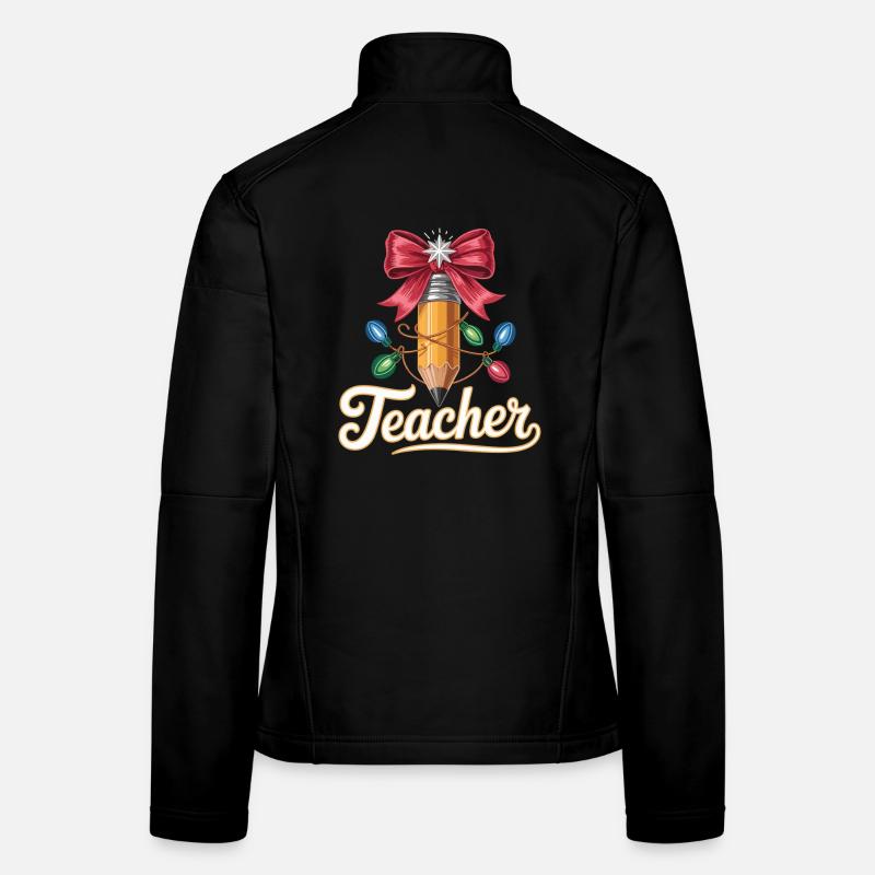 Idée de cadeau de Noël pour les enseignants et les éducateurs Veste en tissu softshell Femme