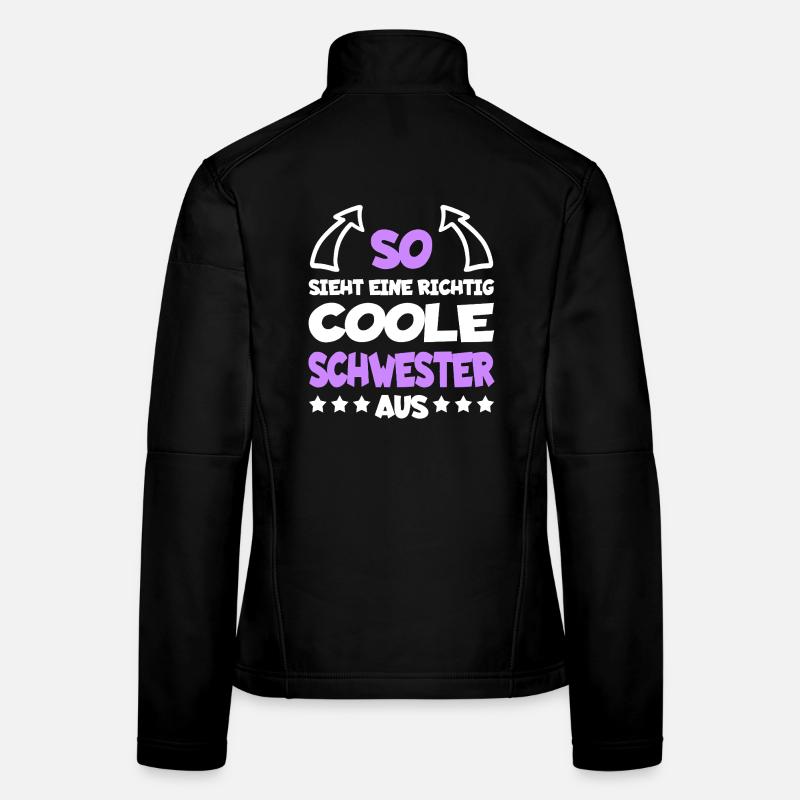 richtigcooleschwesterspreaddew1 Frauen Softshelljacke