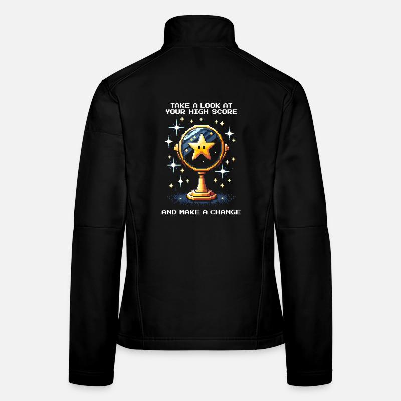 Regardez le meilleur score – changez quelque chose | Arcade Veste en tissu softshell Femme