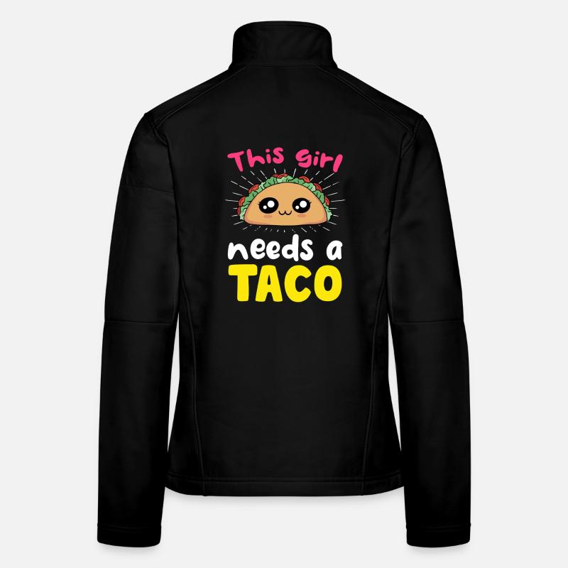 Dieses Mädchen braucht einen Taco Frauen Softshelljacke