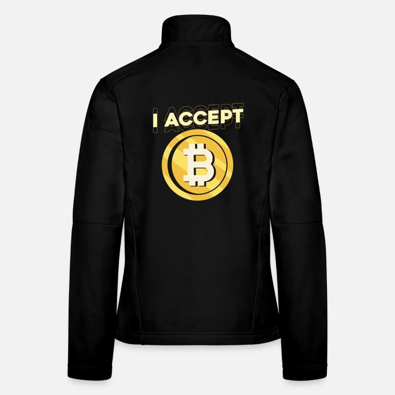 I accept Bitcoin Women's Softshell Jacket