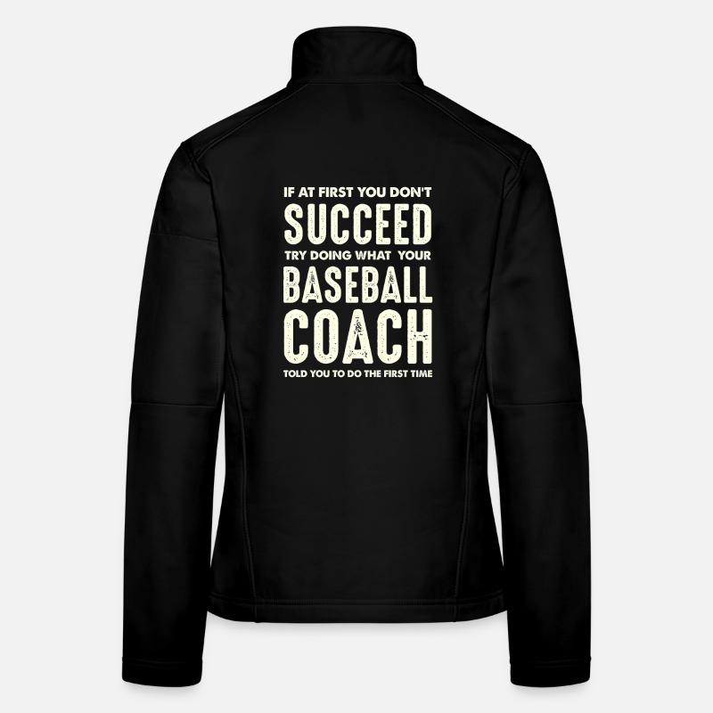 Erfolg durch Coach-Anweisungen im Baseball Frauen Softshelljacke