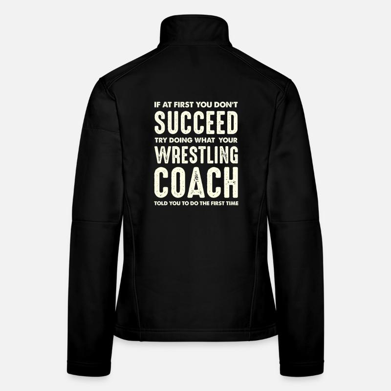 Sieg durch Coachanweisung - Frauen Softshelljacke - Schwarz