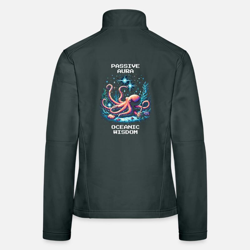 Oceanic Wisdom | Passive Aura Octopus Spell Women's Softshell Jacket