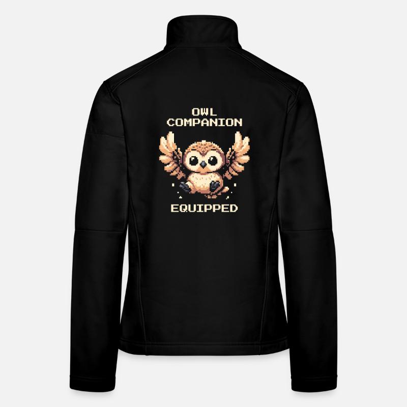 Eulen-Gefährte ausgerüstet | RPG Tierfreund Frauen Softshelljacke