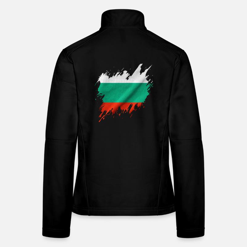 Bulgarian flag, torn style Women's Softshell Jacket