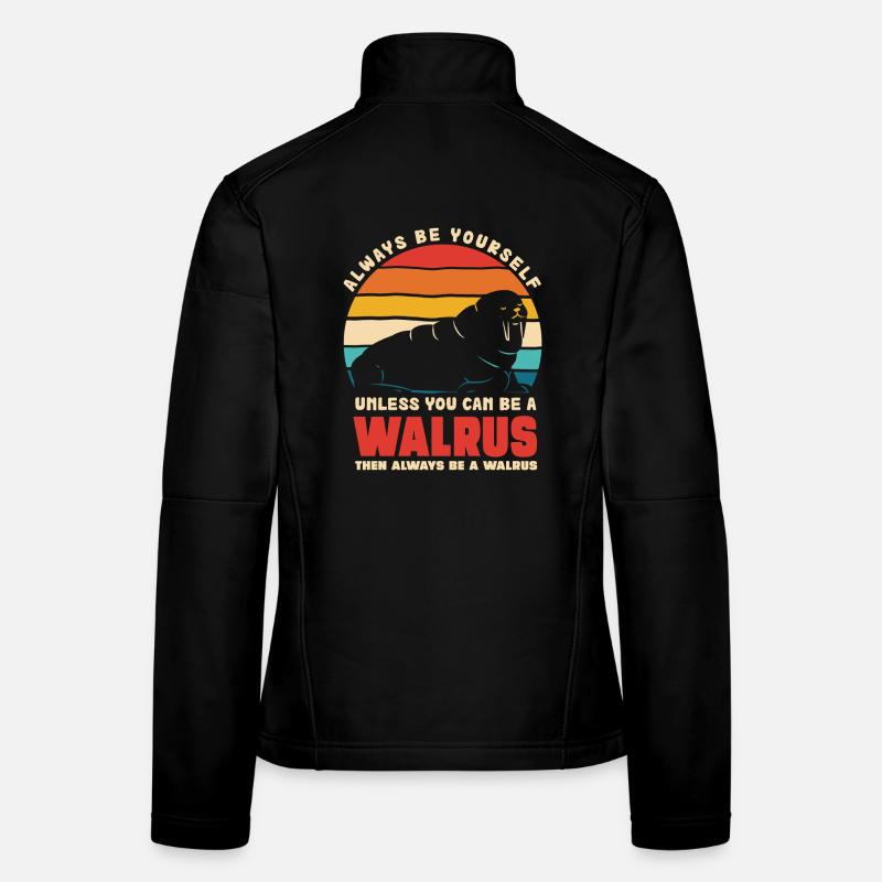 Walrus Confiance en Soi Rétro Veste en tissu softshell Femme