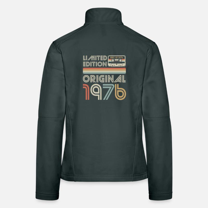 Cassette rétro originale limitée de 1976 Veste en tissu softshell Femme