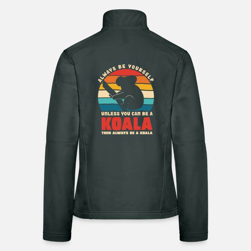 Koala Motto Retro Sunset Women's Softshell Jacket