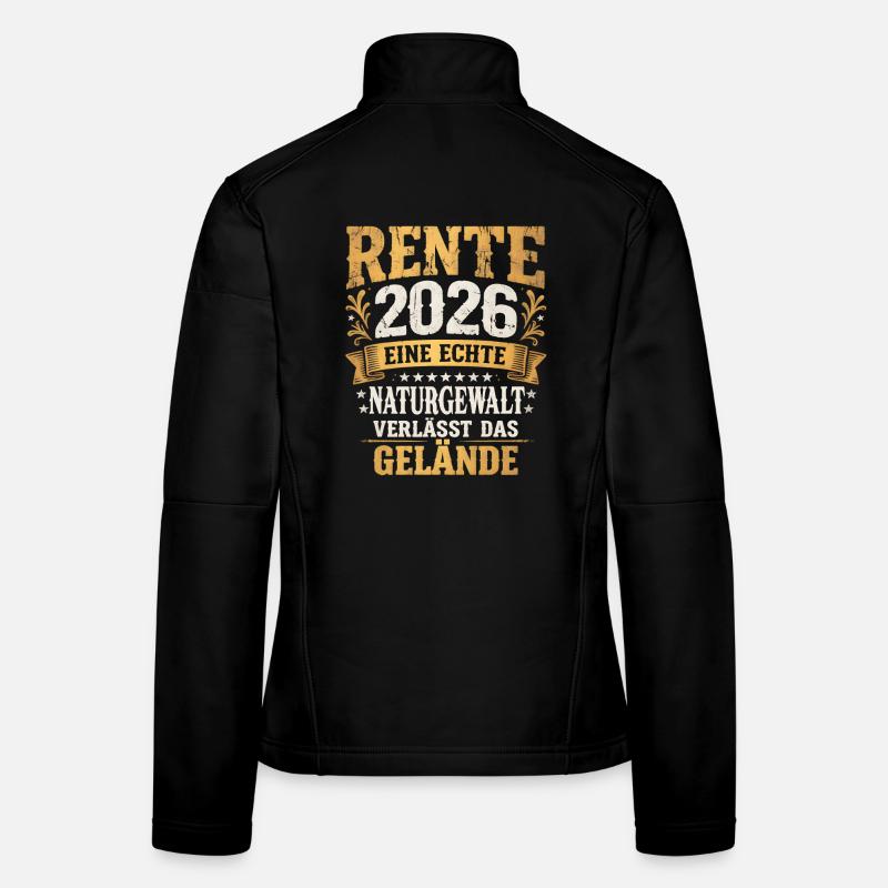 Pension, pension 2026 quitte le site millésime Veste en tissu softshell Femme