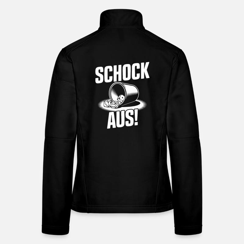 Shock off! Funny Shocking, Dice, Puzzle Women's Softshell Jacket