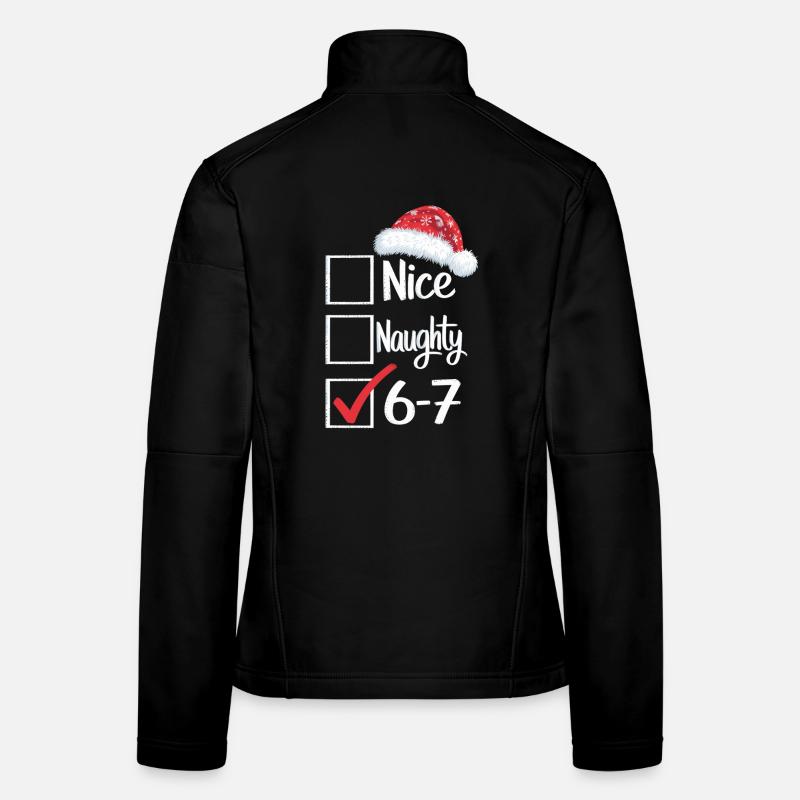 Nice Naughty 6-7 Weihnachtsshirt Frauen Softshelljacke