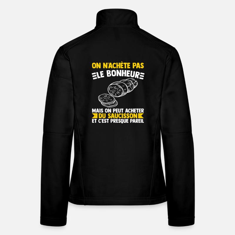 Wurst Humor Glück Geschenk Aperitif Genießer Frauen Softshelljacke