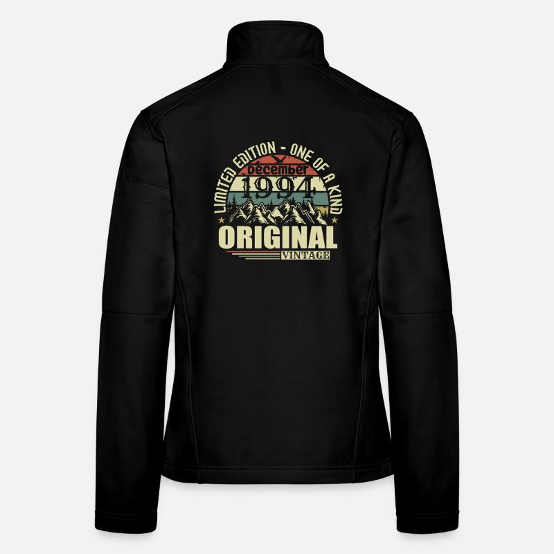 Décembre 1994 Décembre Anniversaire Décembre 1994 Veste en tissu softshell Femme