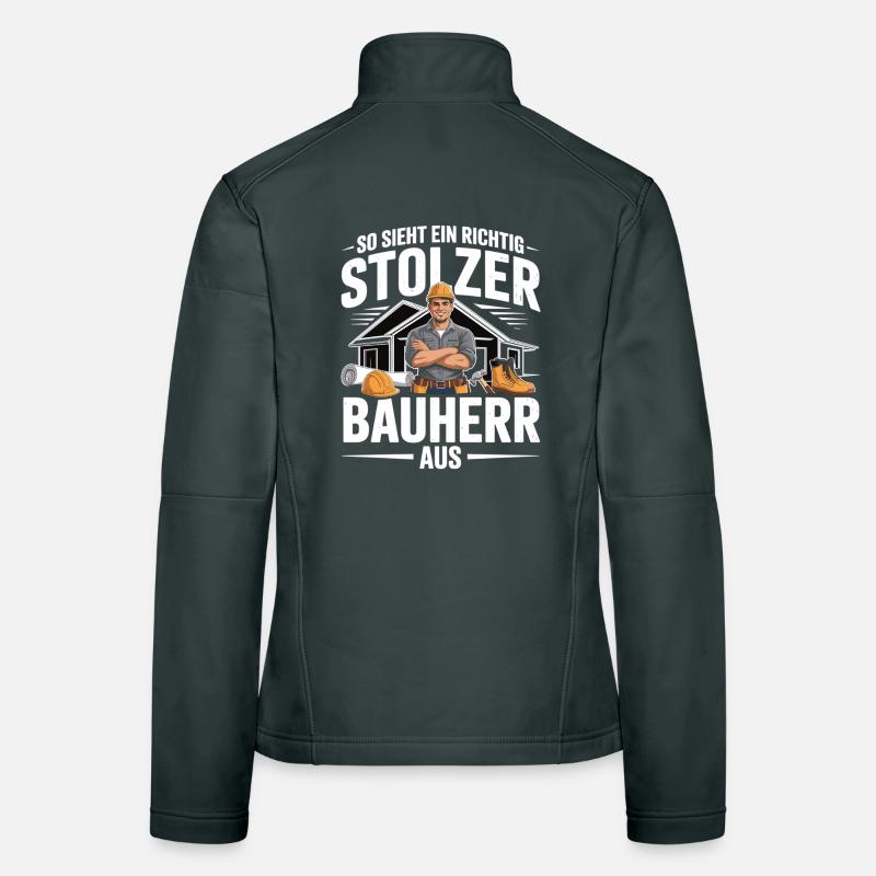 Proud Builder – Cadeau de construction de maison pour les hommes Veste en tissu softshell Femme