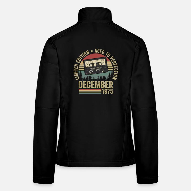Décembre 1975 - Anniversaire Décembre 1975 Veste en tissu softshell Femme