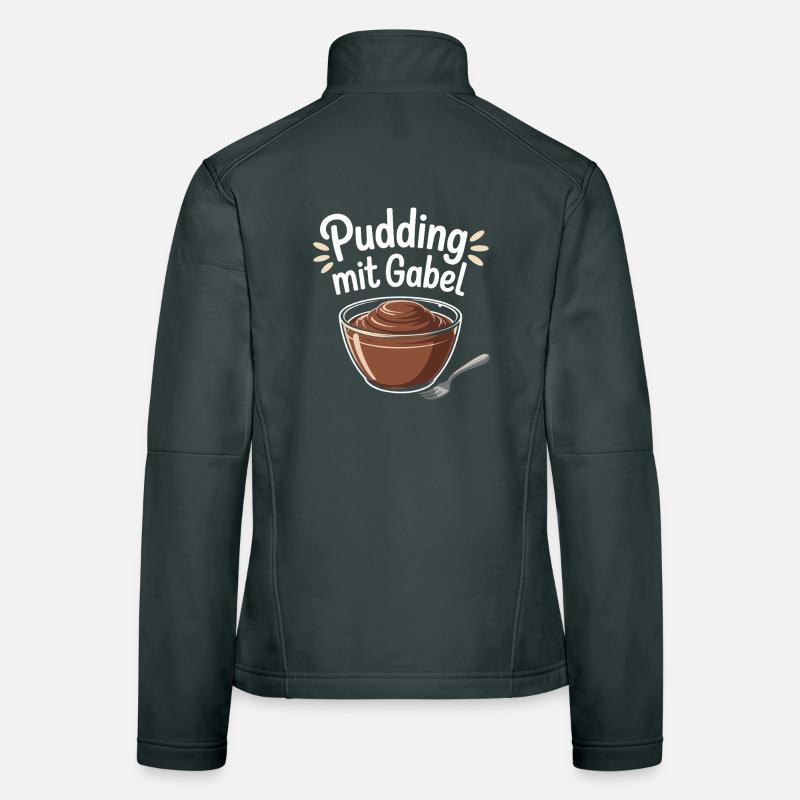 Pudding Mit Gabel Frauen Softshelljacke