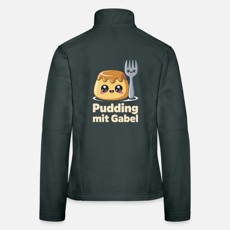 Pudding à la fourchette Veste en tissu softshell Femme