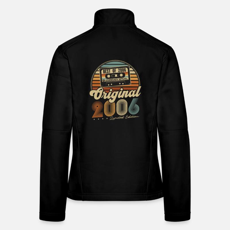 Original 2006 Vintage Cadeau d’anniversaire Rétro Veste en tissu softshell Femme