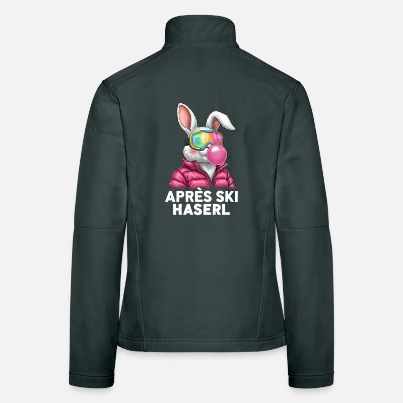 Après-ski bunny Pink Bubble Gum Women's Softshell Jacket