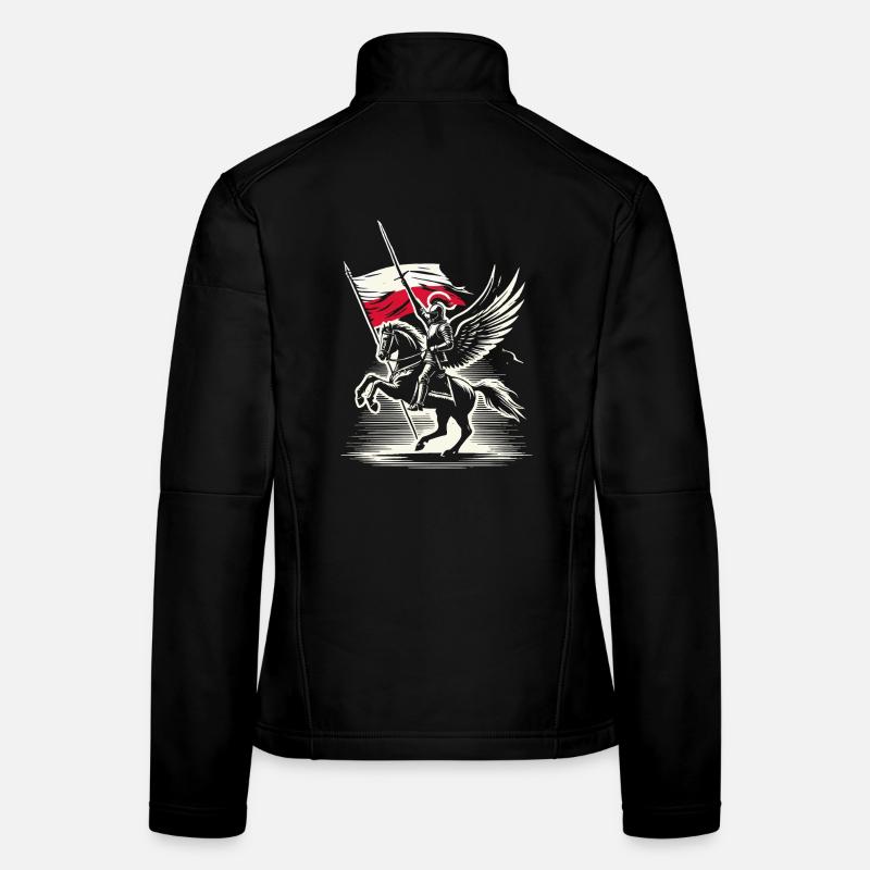 Polnische geflügelte Husarenritterkunst Frauen Softshelljacke