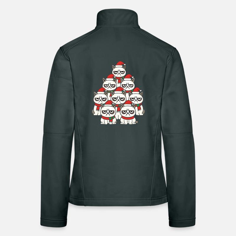 Grumpy Christmas Cats – Lustiges Katzen Women's Softshell Jacket