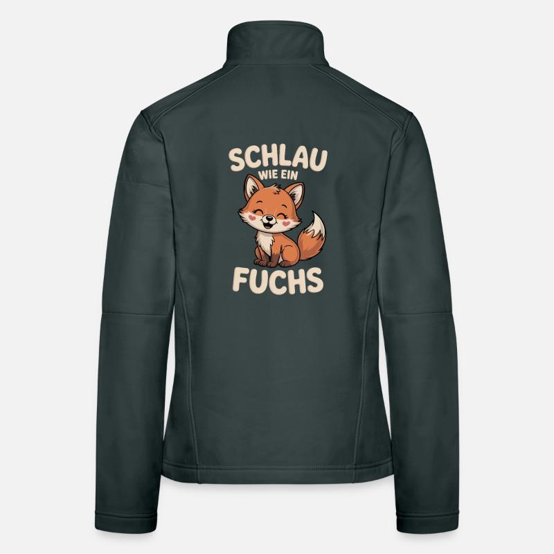 Smart as a fox cute Women's Softshell Jacket