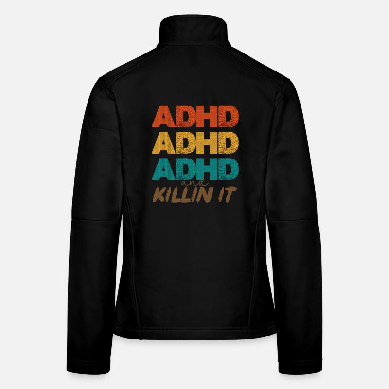 ADHD Power Farbstacking Frauen Softshelljacke