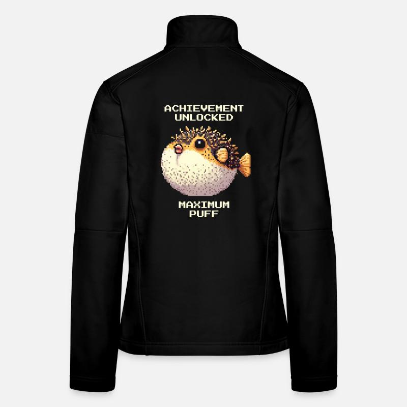 Achievement: Maximum Fluff | Puffer Fish RPG Women's Softshell Jacket