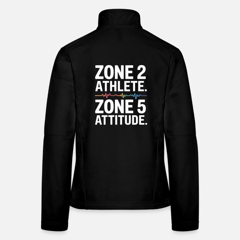 Semi-marathon Zone 2 T-shirt de course pour les coureurs Veste en tissu softshell Femme