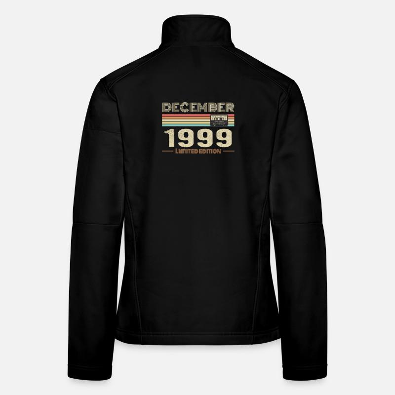 Décembre 1999 anniversaire Décembre 1999 Décembre Veste en tissu softshell Femme
