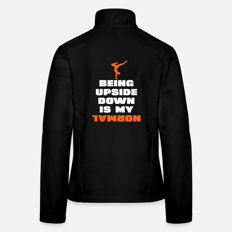 Upside Down Ist Mein Normal Frauen Softshelljacke