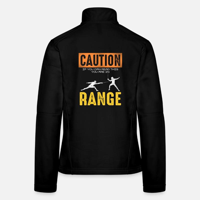 Attention Range Fencing Meme Women's Softshell Jacket