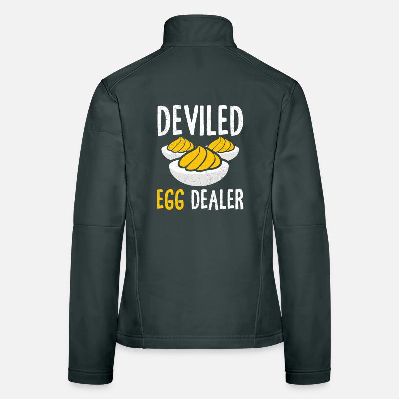 Gefüllte Eier Teuflische Eier Thanskgiving Frauen Softshelljacke