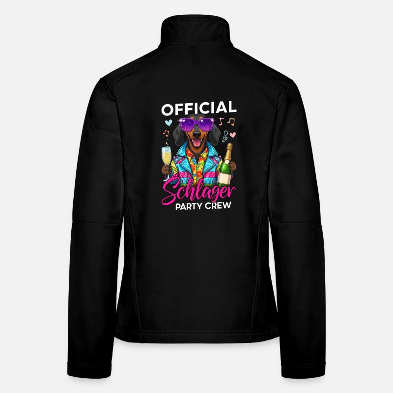 Official Schlager Party Crew Frauen Softshelljacke