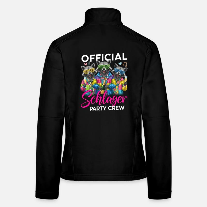 Official Schlager Party Crew Frauen Softshelljacke