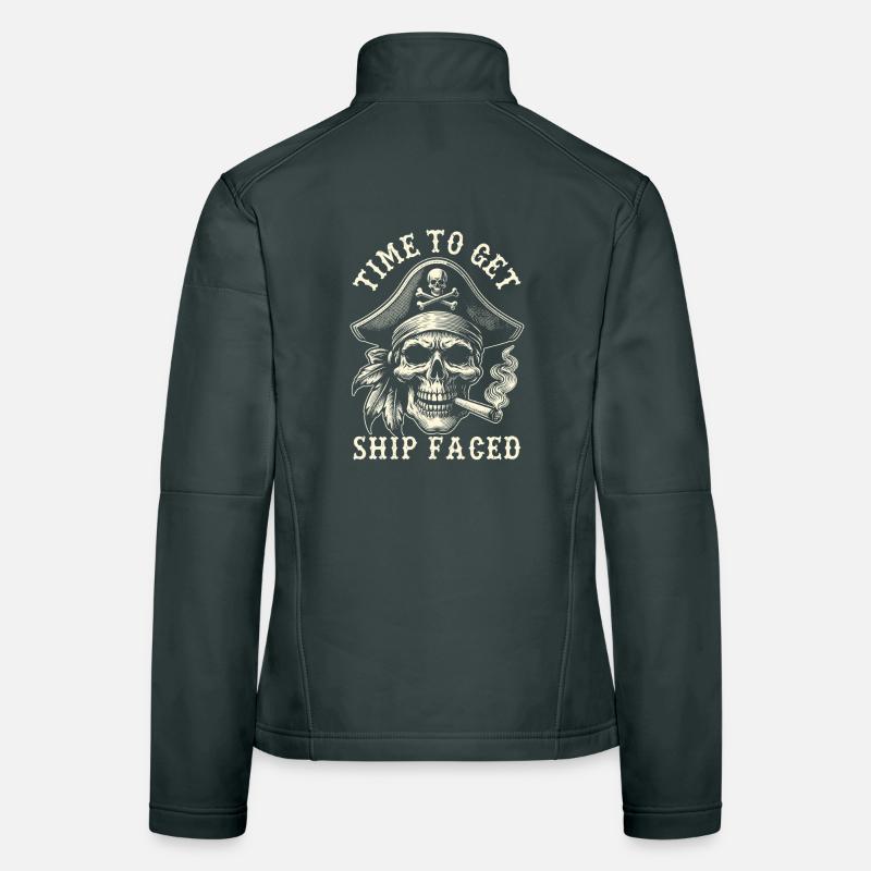 Time to Get Ship Faced Women's Softshell Jacket
