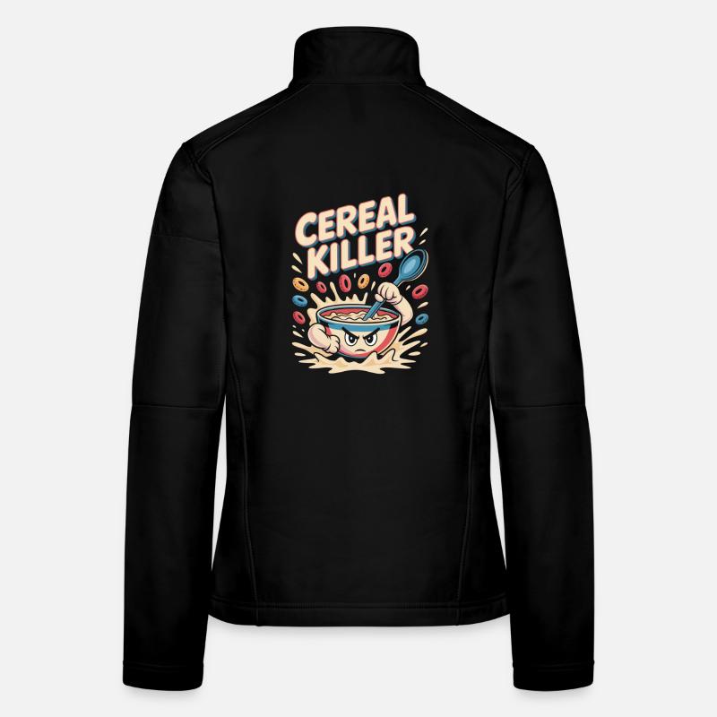 Retro Frühstück Frauen Softshelljacke
