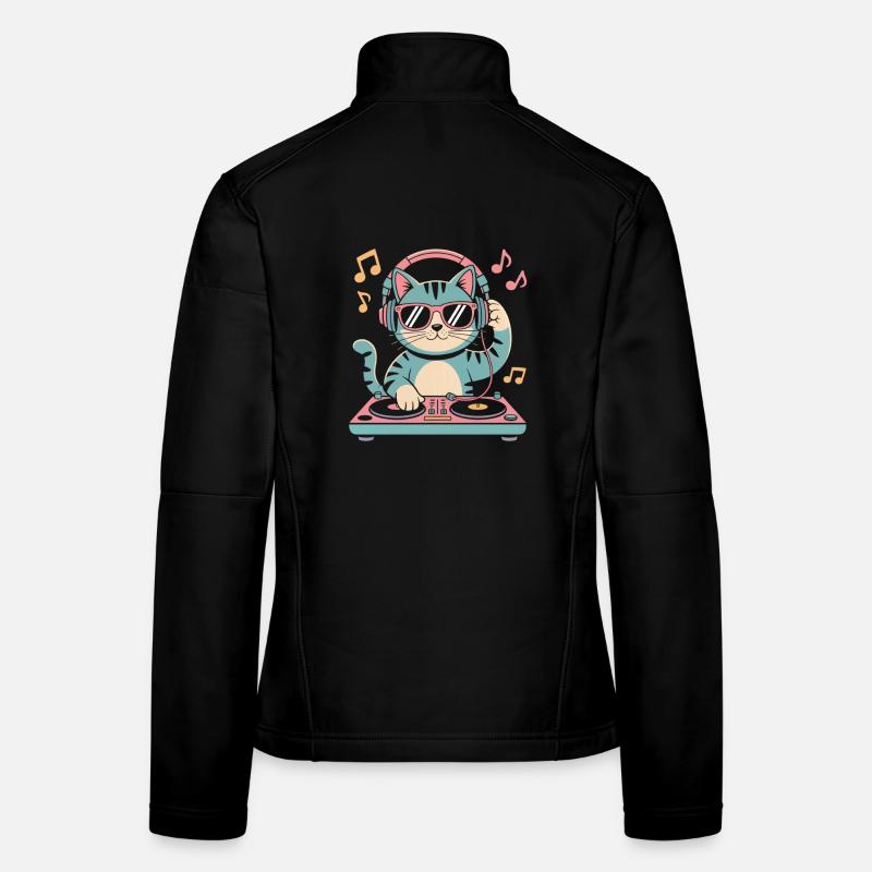 DJ Katze Frauen Softshelljacke
