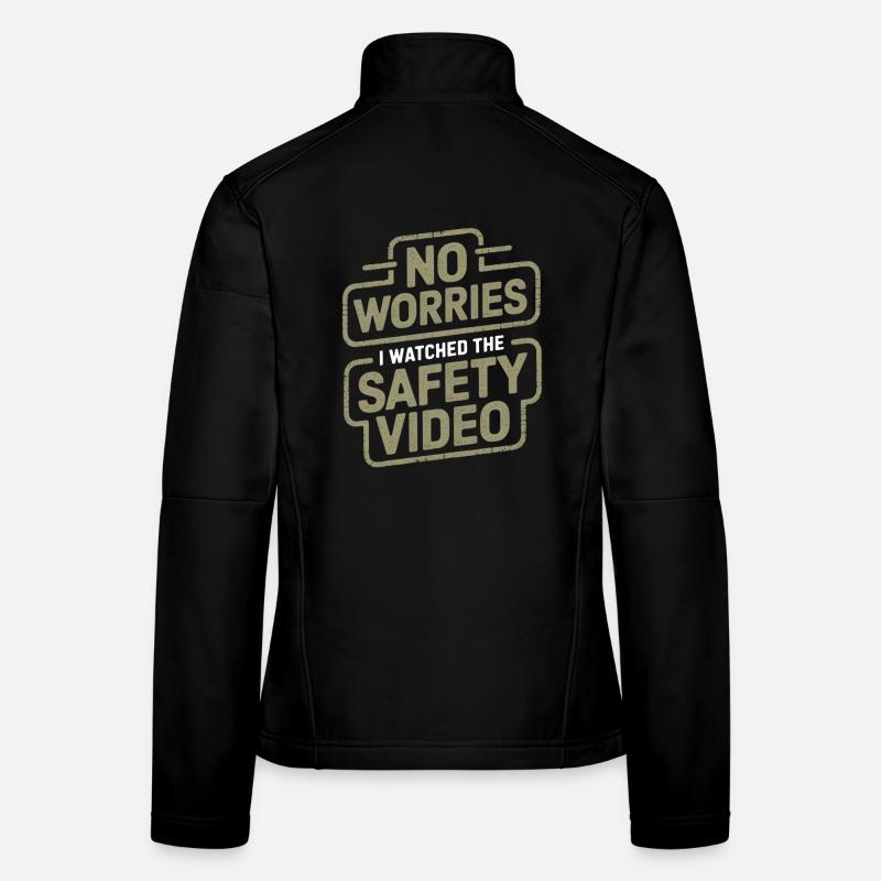 No Worries Sicherheitsvideo Meme Frauen Softshelljacke