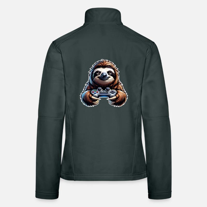 Manette de jeu Sloth Veste en tissu softshell Femme