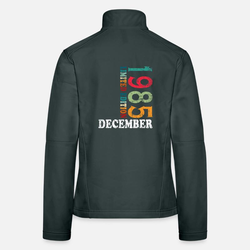 Anniversaire en décembre 1985 - décembre Veste en tissu softshell Femme