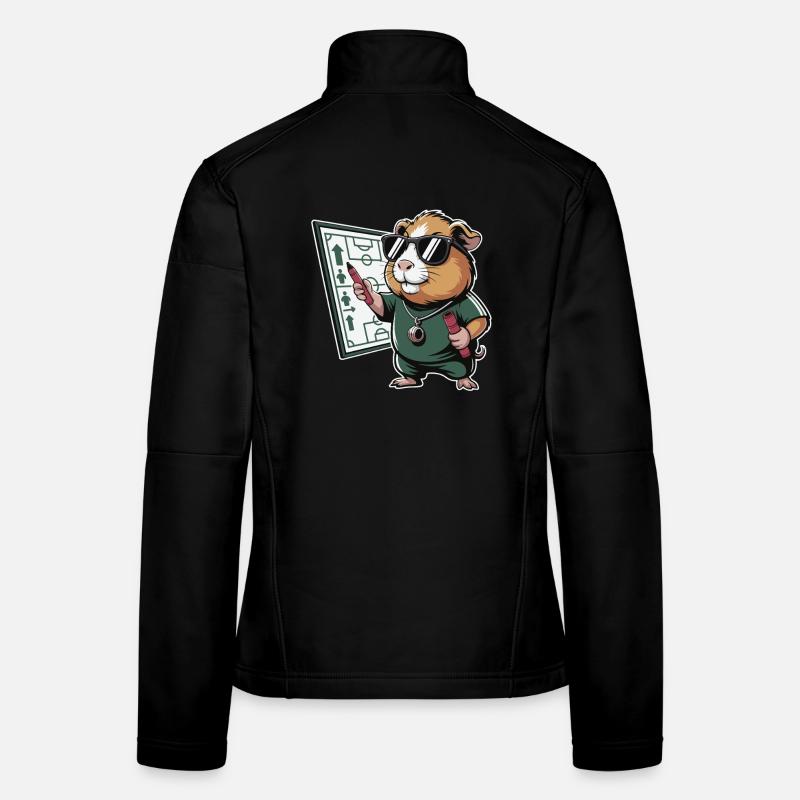 Hamster Coach mit Spielplan Frauen Softshelljacke