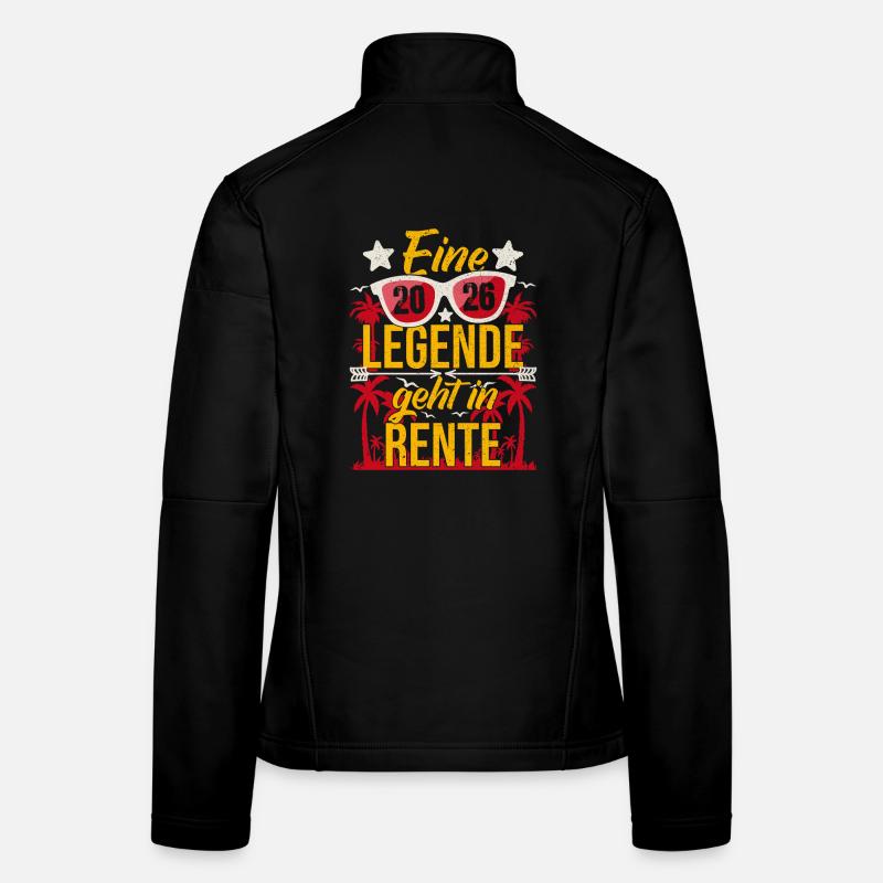 Rente 2026 Une légende prend sa retraite Adieu Veste en tissu softshell Femme