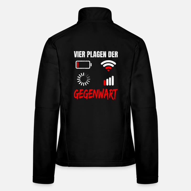 Science Coder VIER PLAGEN DER GEGENWART LUSTIG Frauen Softshelljacke