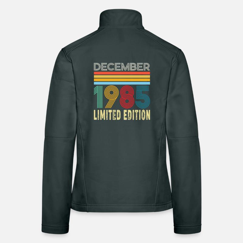 40 Years 40th Anniversary Gift Born December 1985 Women's Softshell Jacket