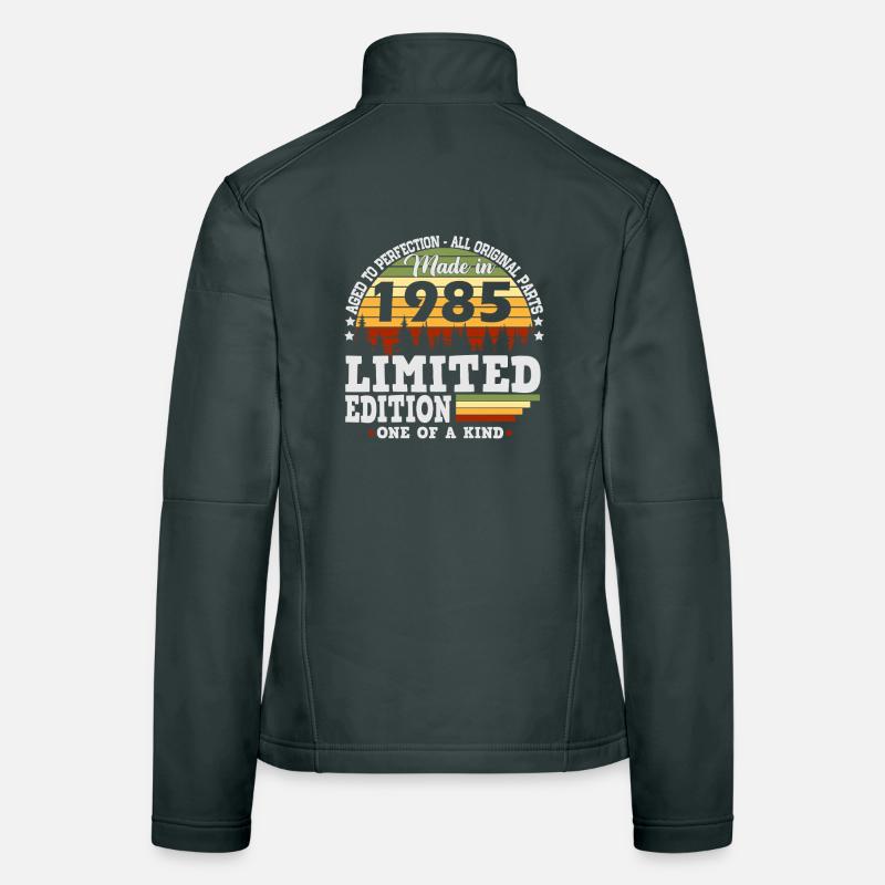1985 Vintage Birthday Retro Gift Women's Softshell Jacket